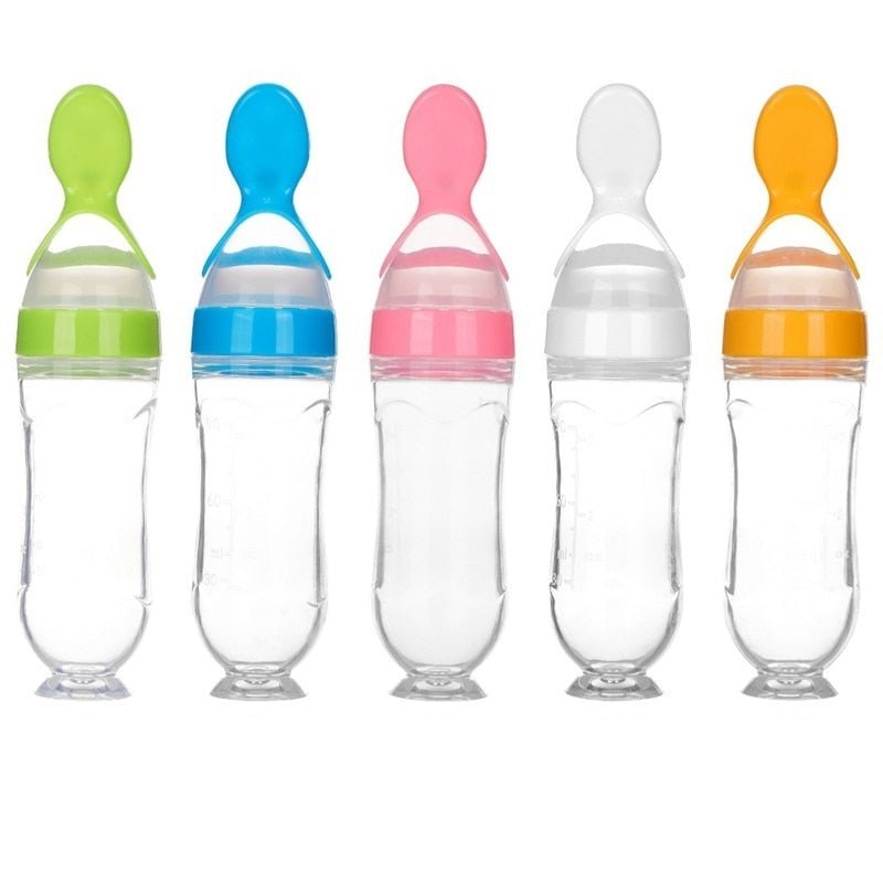 Biberon avec cuillère pour nouveau-né | EasyBottle™ - Les bébés